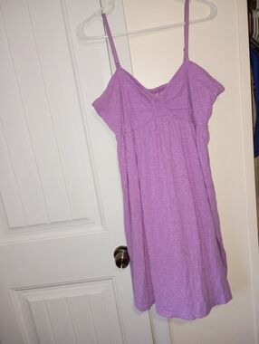 Lilac Spaghetti Strap Summer Dress